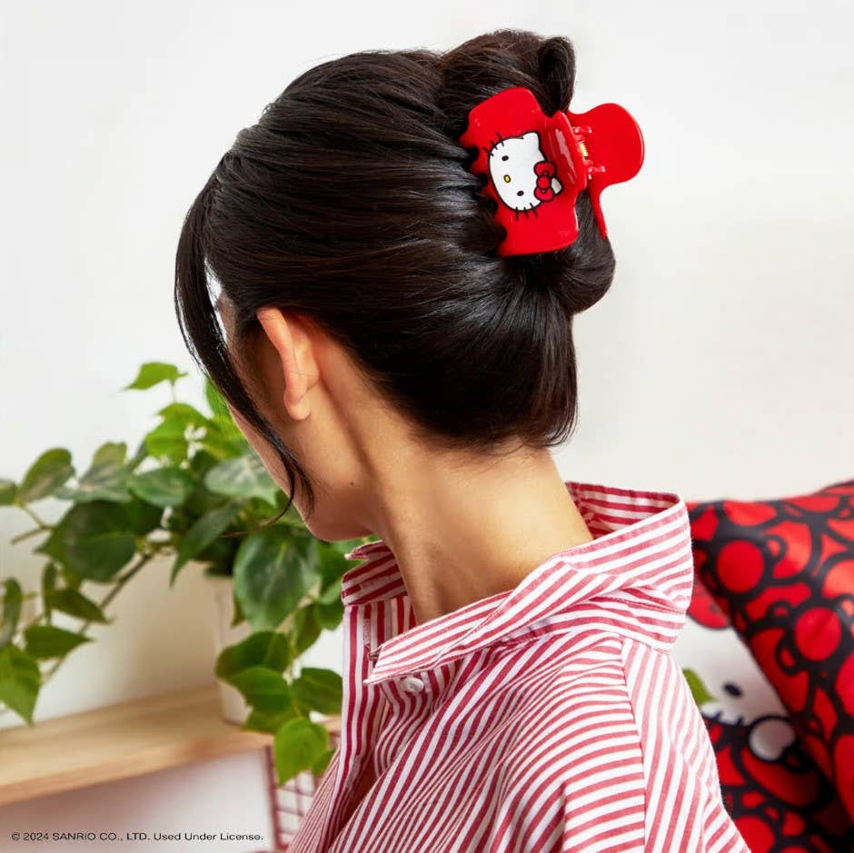 Hello Kitty x Kitsch Recycled Puffy Claw Clip