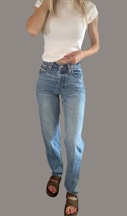 90s straight leg jeans size 00